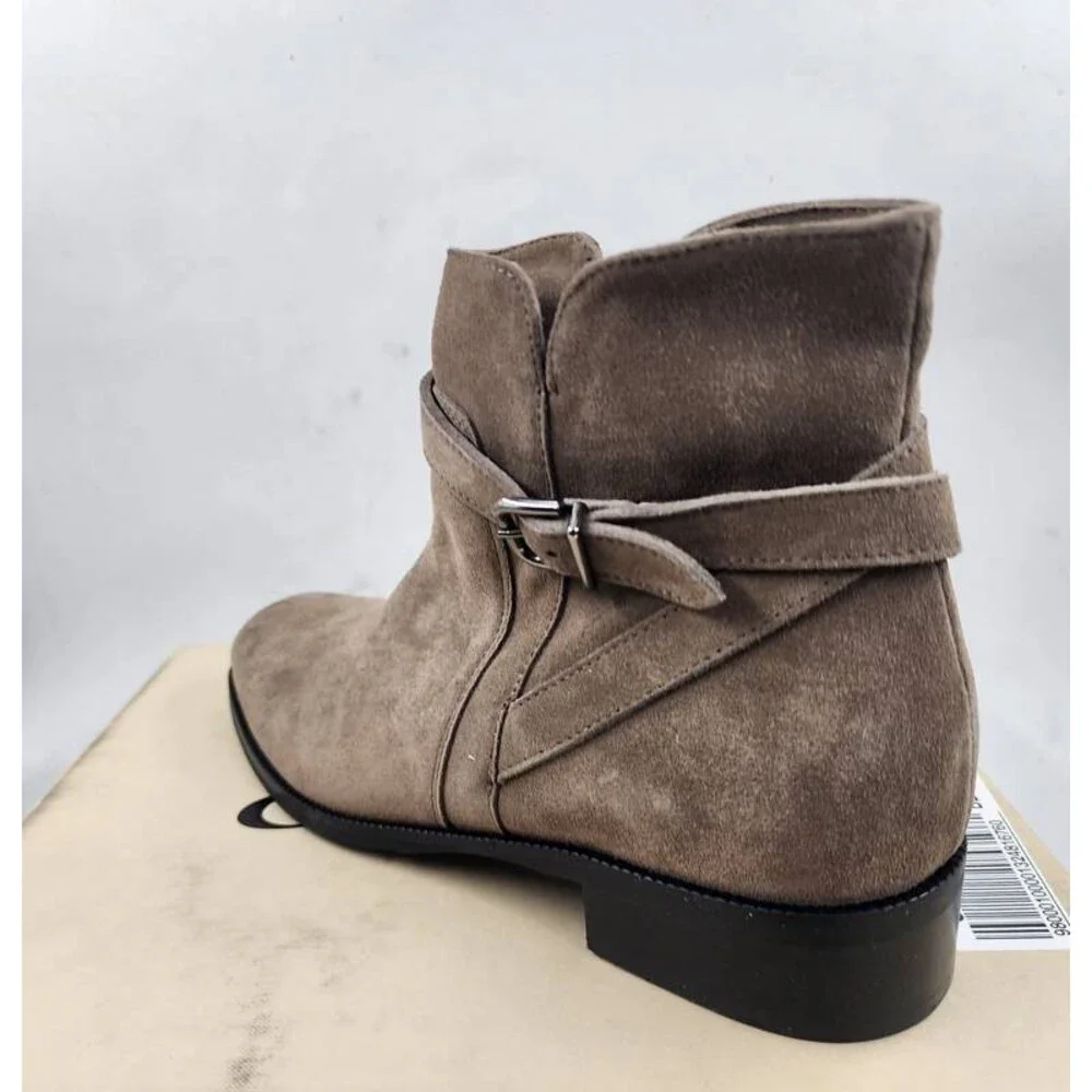 La Canadienne Sancton Waterproof City Dry Boots Women's 10 Caribou Suede Leather